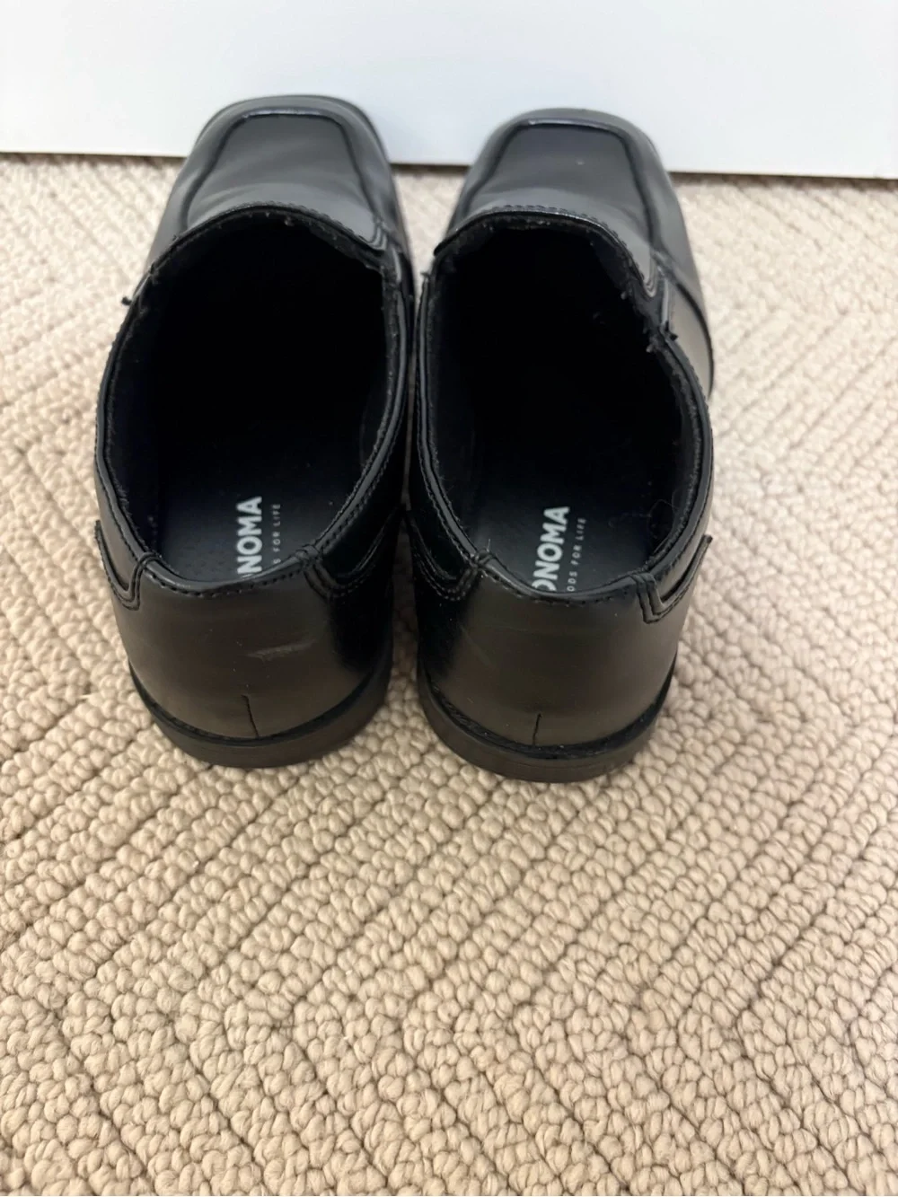 Sonoma Black Boys' Slip-On Dress Shoes
